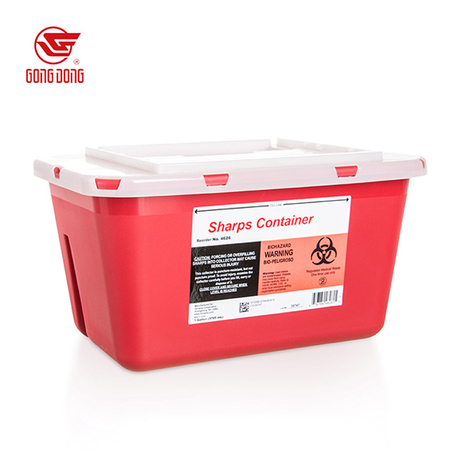 النفايات الحادة الحاوية الأحمر 1QT 2QT 5QT 1GAL 2GAL 6GAL