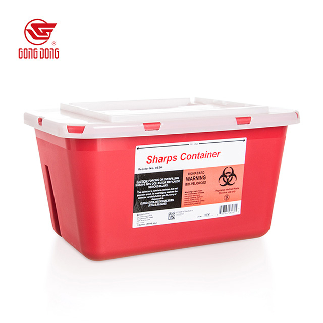 النفايات الحادة الحاوية الأحمر 1QT 2QT 5QT 1GAL 2GAL 6GAL