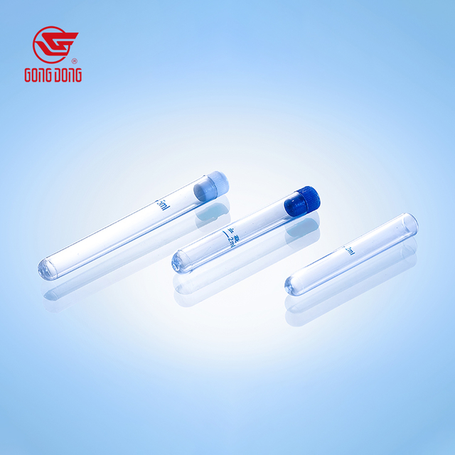 Test Tube 12*60mm 12*75mm 13*100mm مع التخرج
